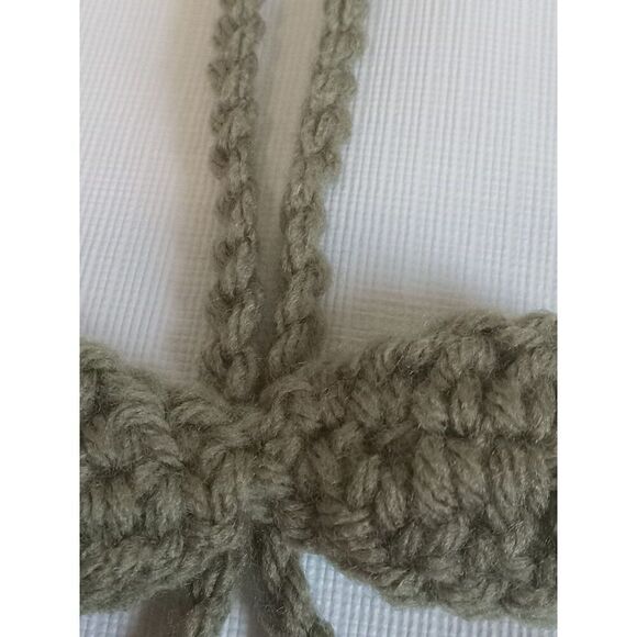 Handmade Acyrlic Crochet Leaf and Cherries Adjustable Hanging Vine Decoration - Picture 7 of 8